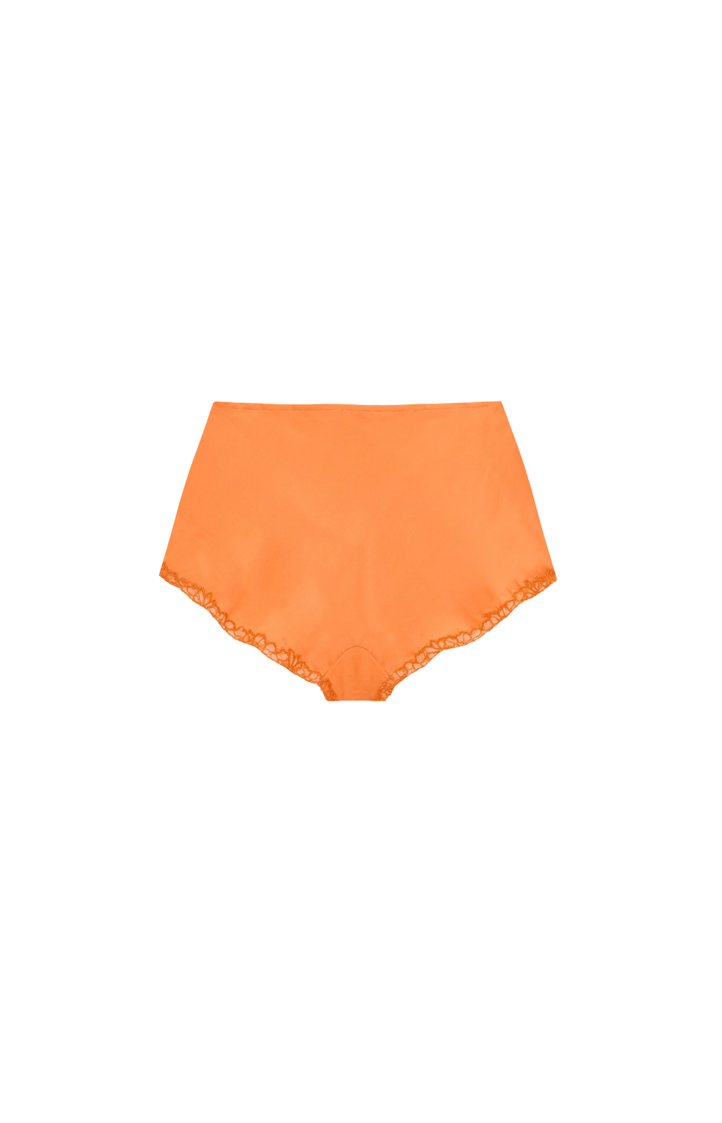 Embroidered Lingerie Shorts in Silk Crepe Muslin