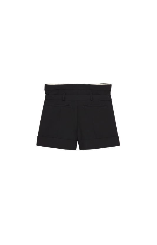 Paperbag Shorts in Mohair and Wool