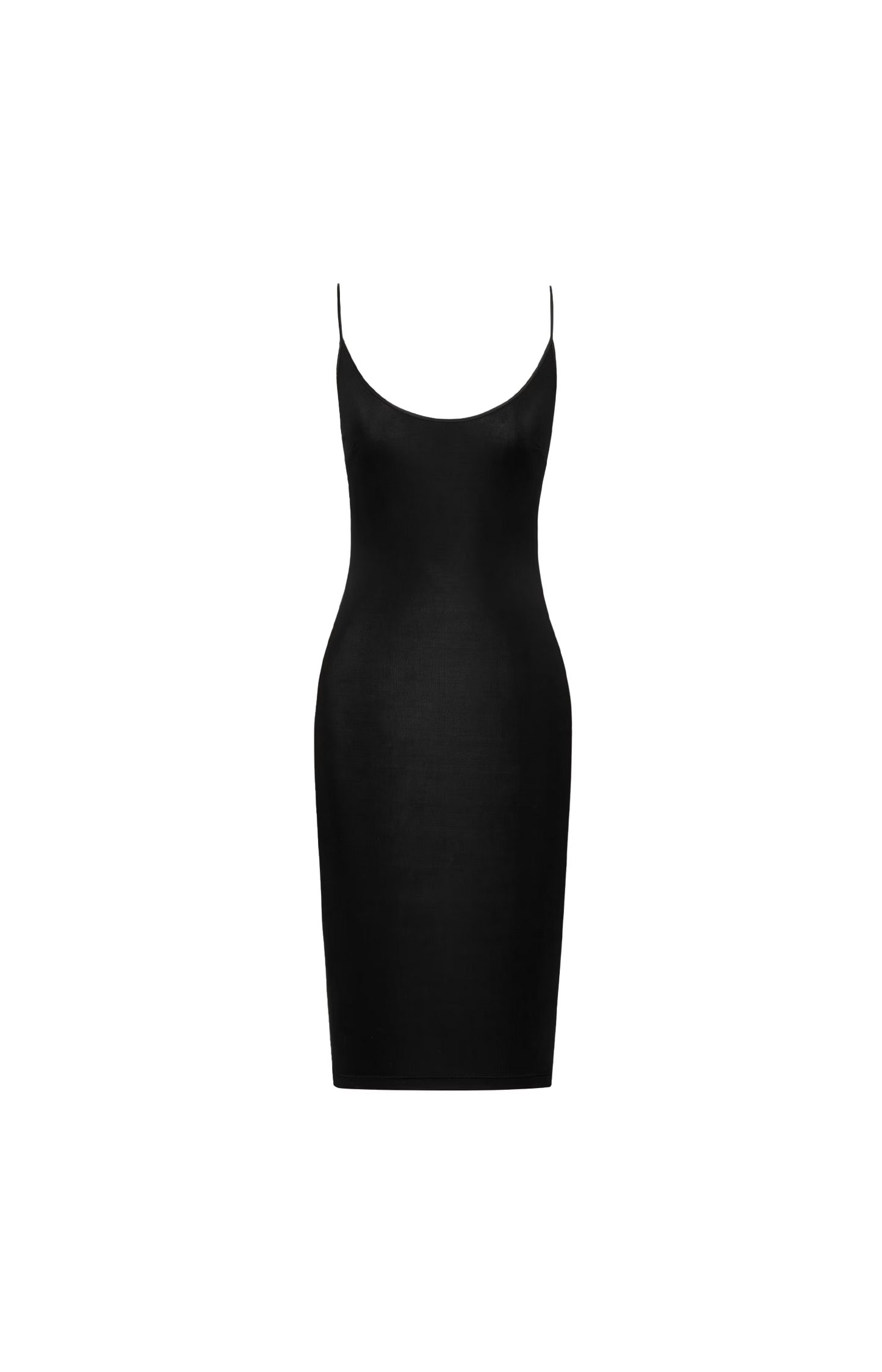 Saint Laurent Cassandre Open-Back Dress in Ribbed Knit
