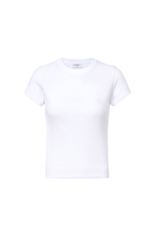 Cassandre T-shirt in Ribbed Cotton Jersey