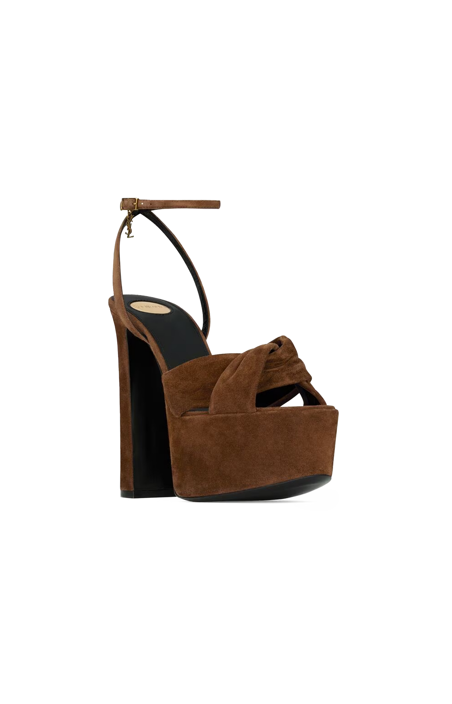 Saint Laurent Franciane Platform Sandals in Suede