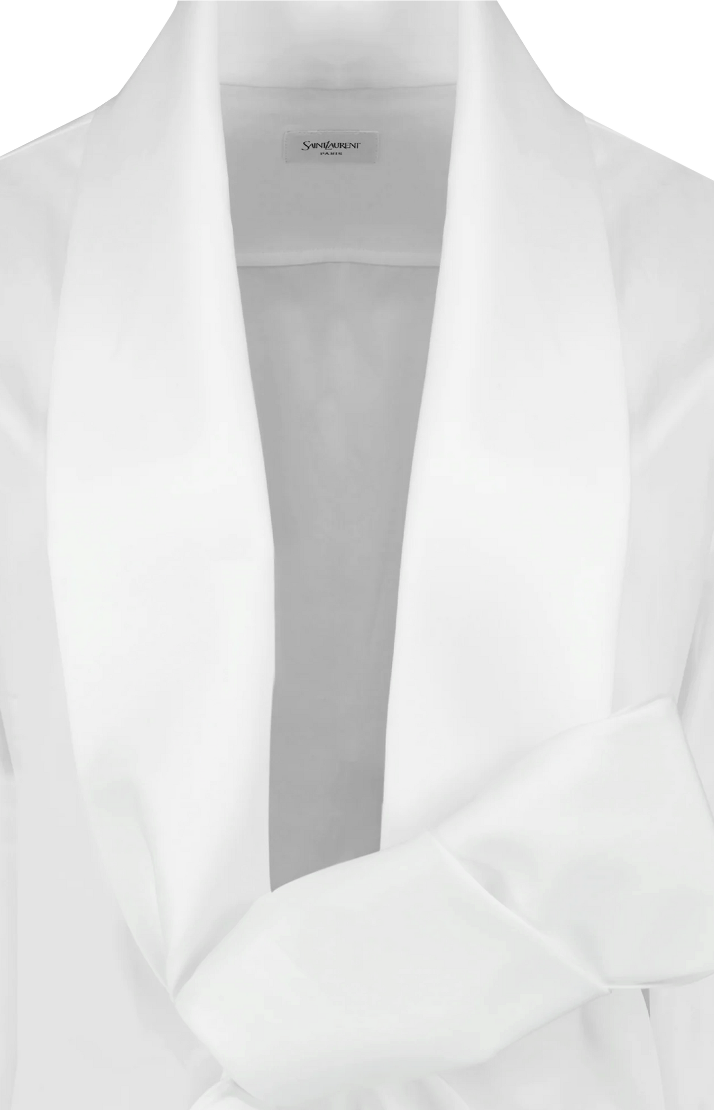 Saint Laurent Lavallière Shirt in Cotton Poplin