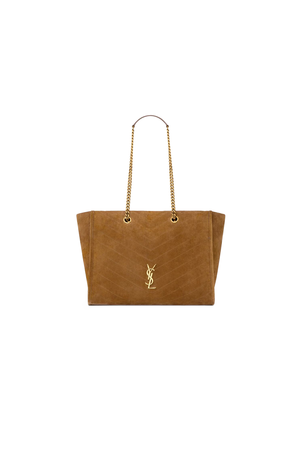 Niki Shopping Bag in Caramel Cognac Suede