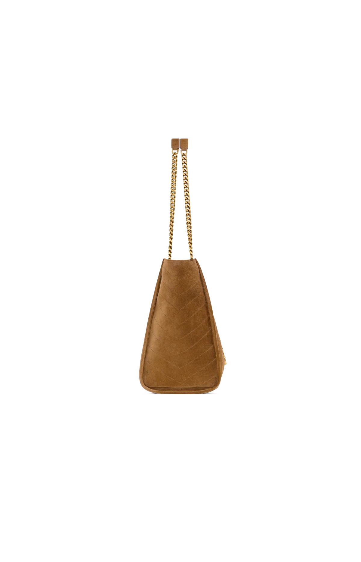 Niki Shopping Bag in Caramel Cognac Suede