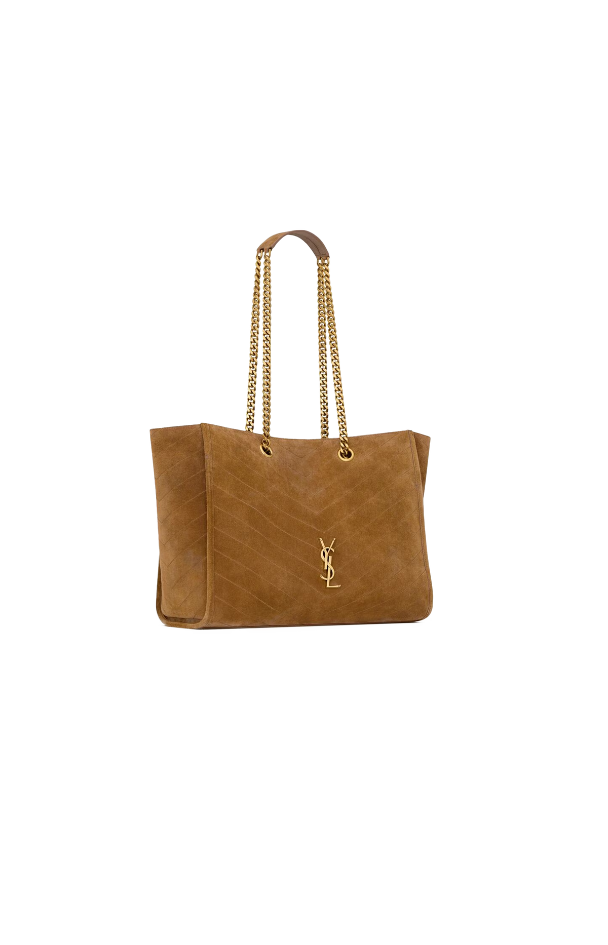 Niki Shopping Bag in Caramel Cognac Suede