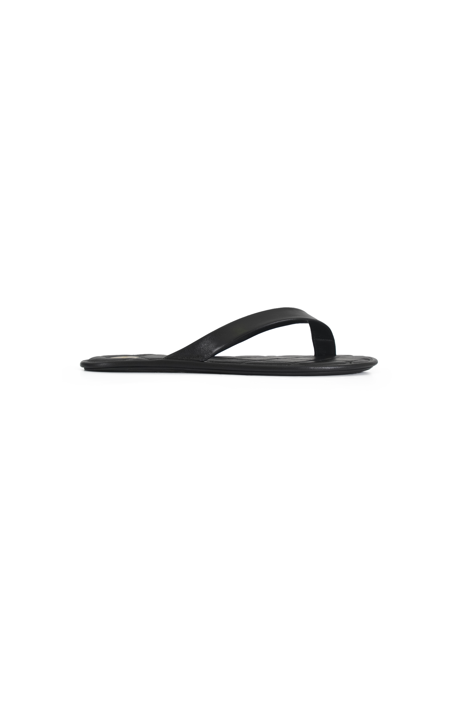 Saint Laurent Leather Flip Flop Sandals in Black