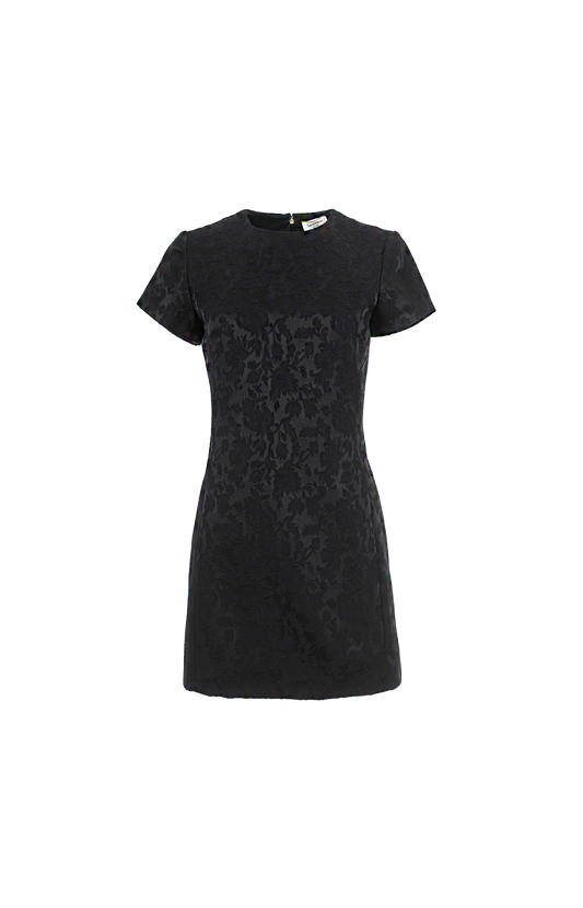 Devoré Floral Cotton-Blend Minidress