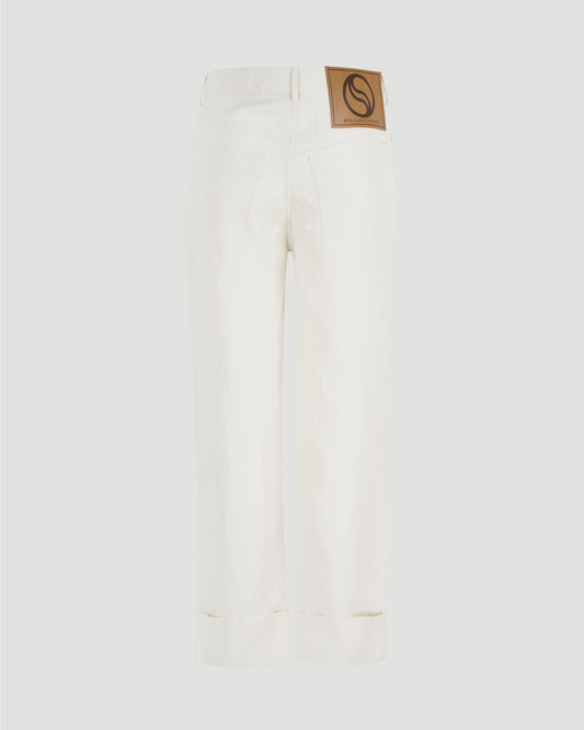 STRAIGHT LEG JEANS IN BUTTERMILK