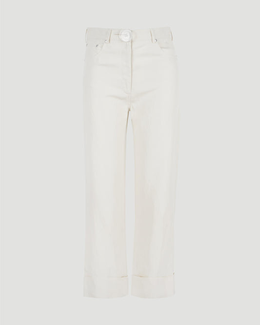 STRAIGHT LEG JEANS IN BUTTERMILK