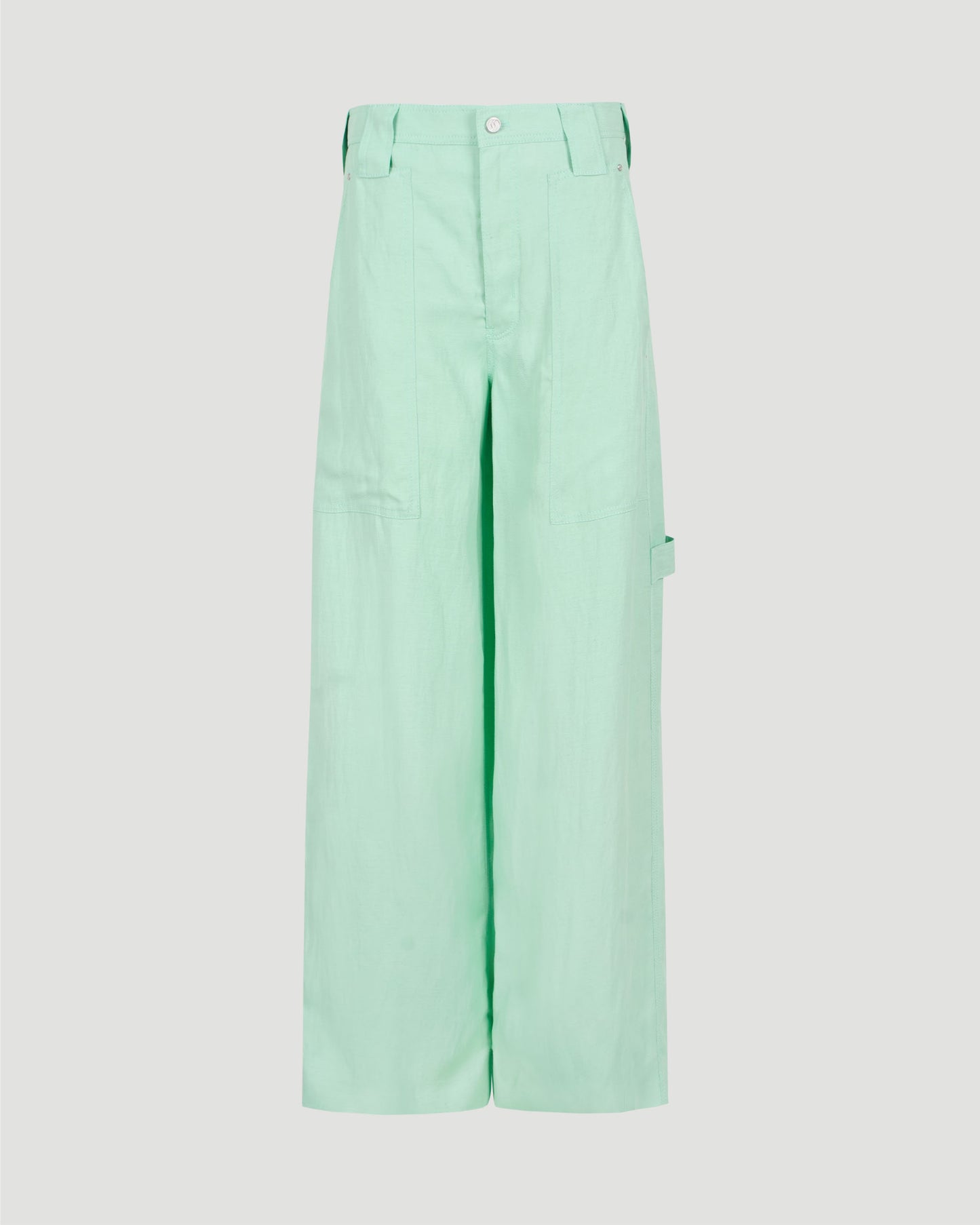 WIDE LEG TROUSERS IN FLUO MINT
