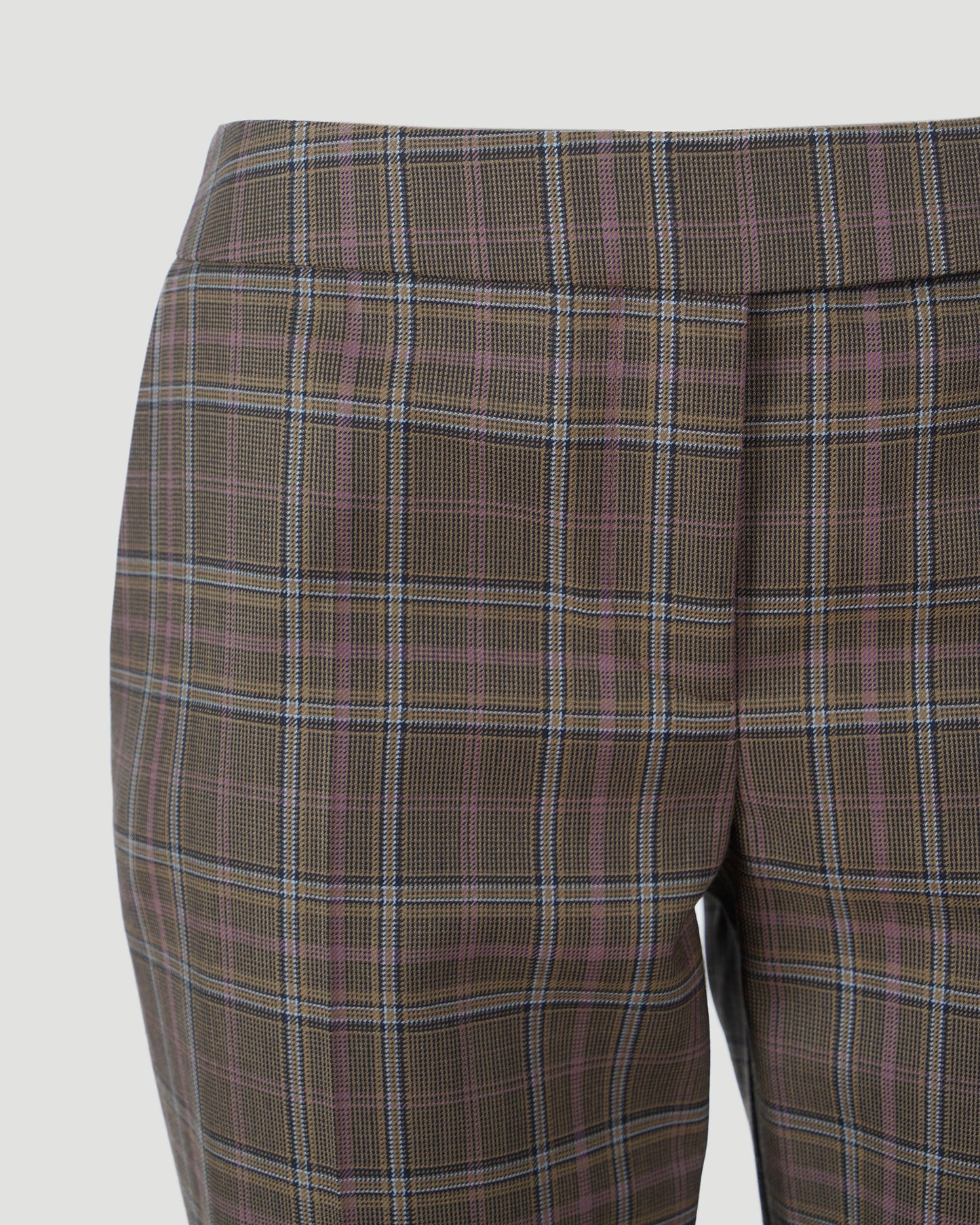 WOOL TROUSERS IN CHECK PRINT
