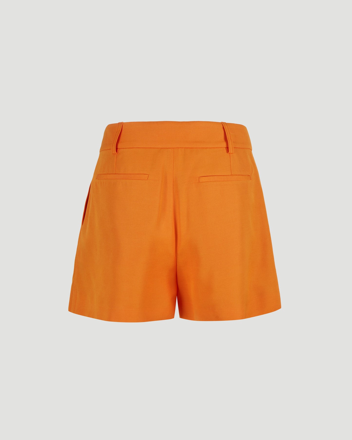 Tailored Shorts In Bright Orange