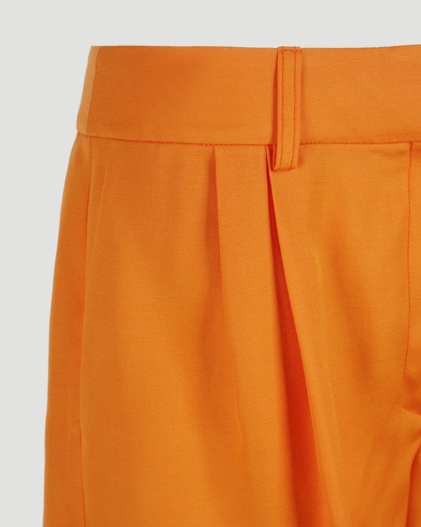 Tailored Shorts In Bright Orange