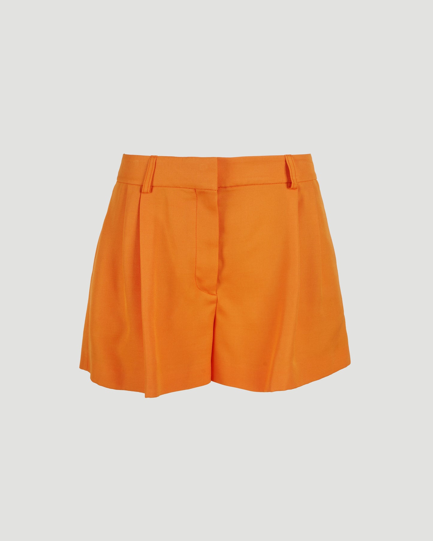 Tailored Shorts In Bright Orange