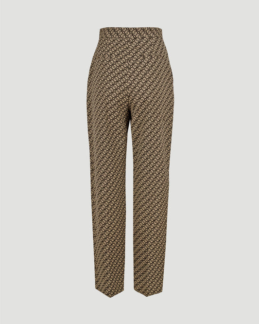 S-Wave Pleat Front Straight Leg Trousers