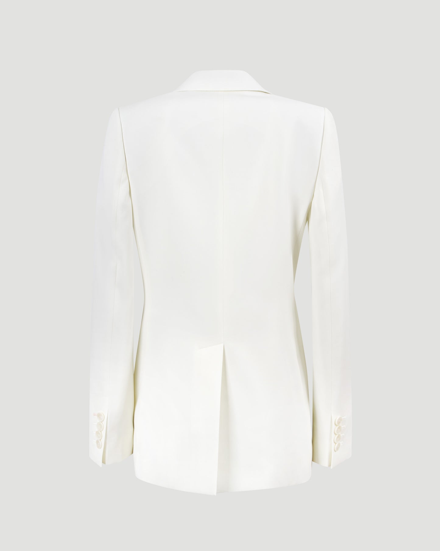 Single-Breasted Blazer in Cream