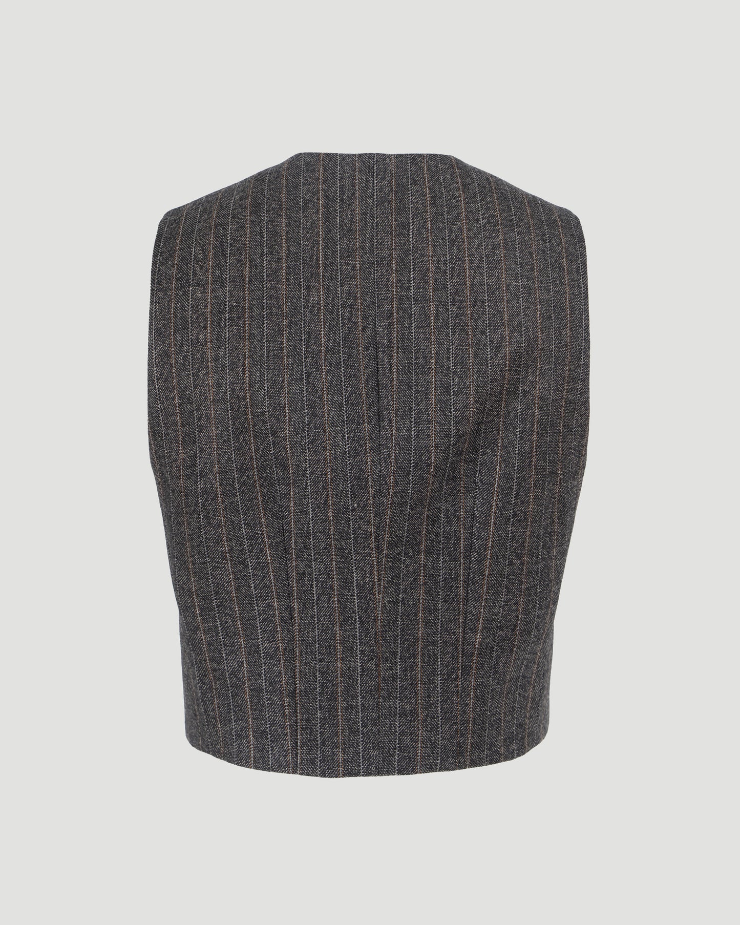 Pinstripe Cropped Waistcoat