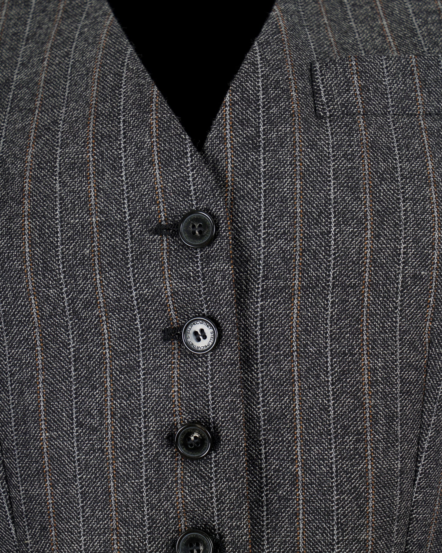 Pinstripe Cropped Waistcoat