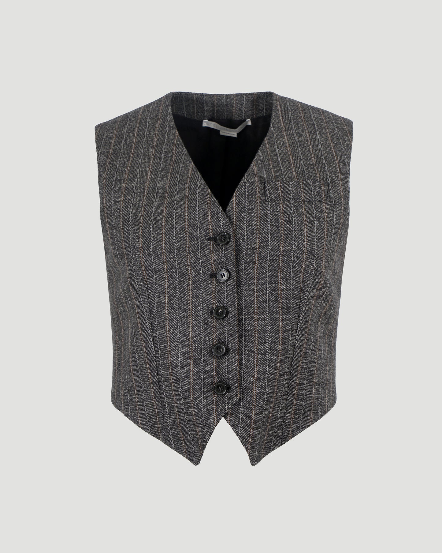 Pinstripe Cropped Waistcoat