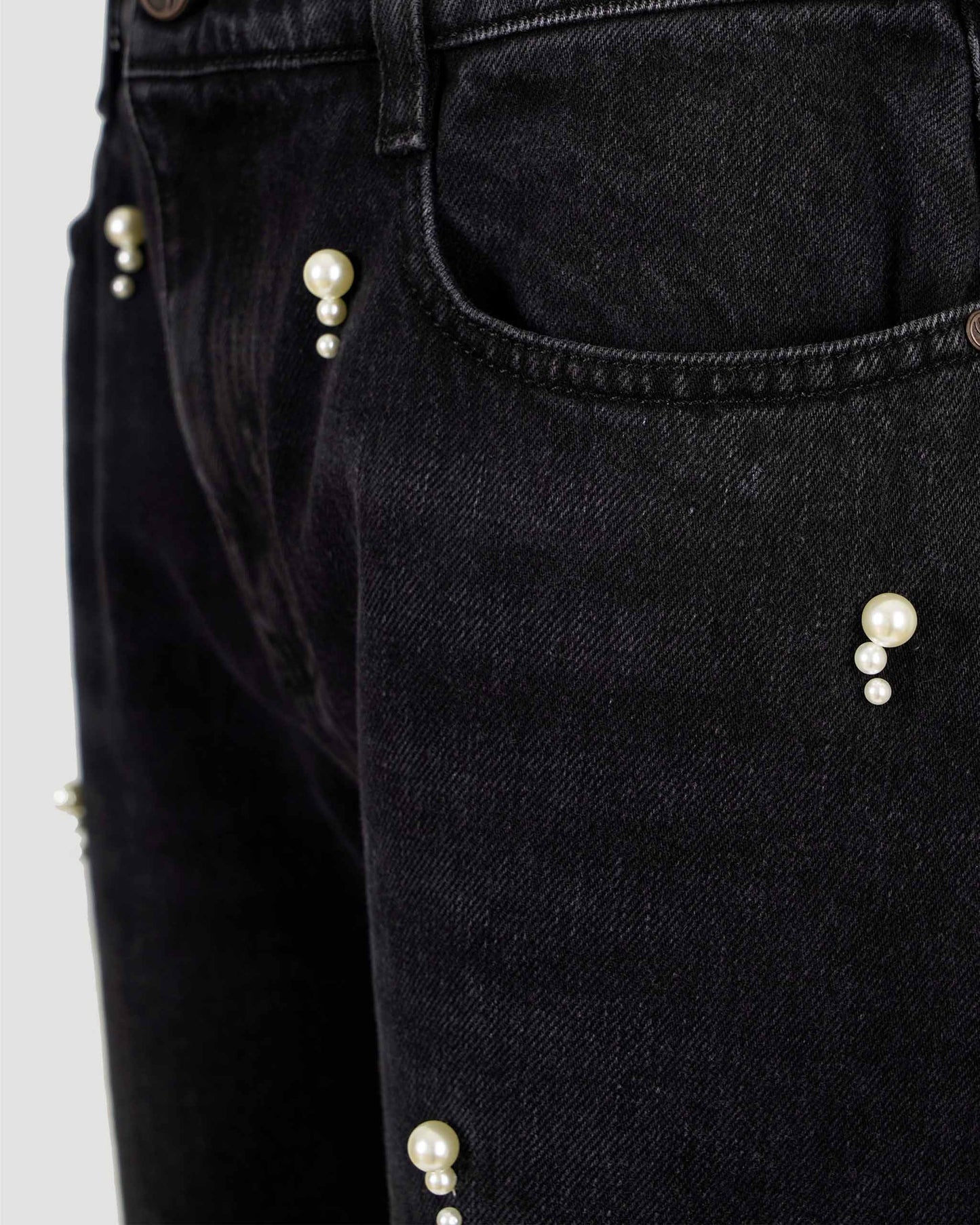 PEARL EMBROIDERY JEANS