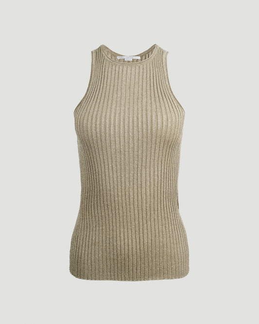 TANK TOP IN GOLD LUREX
