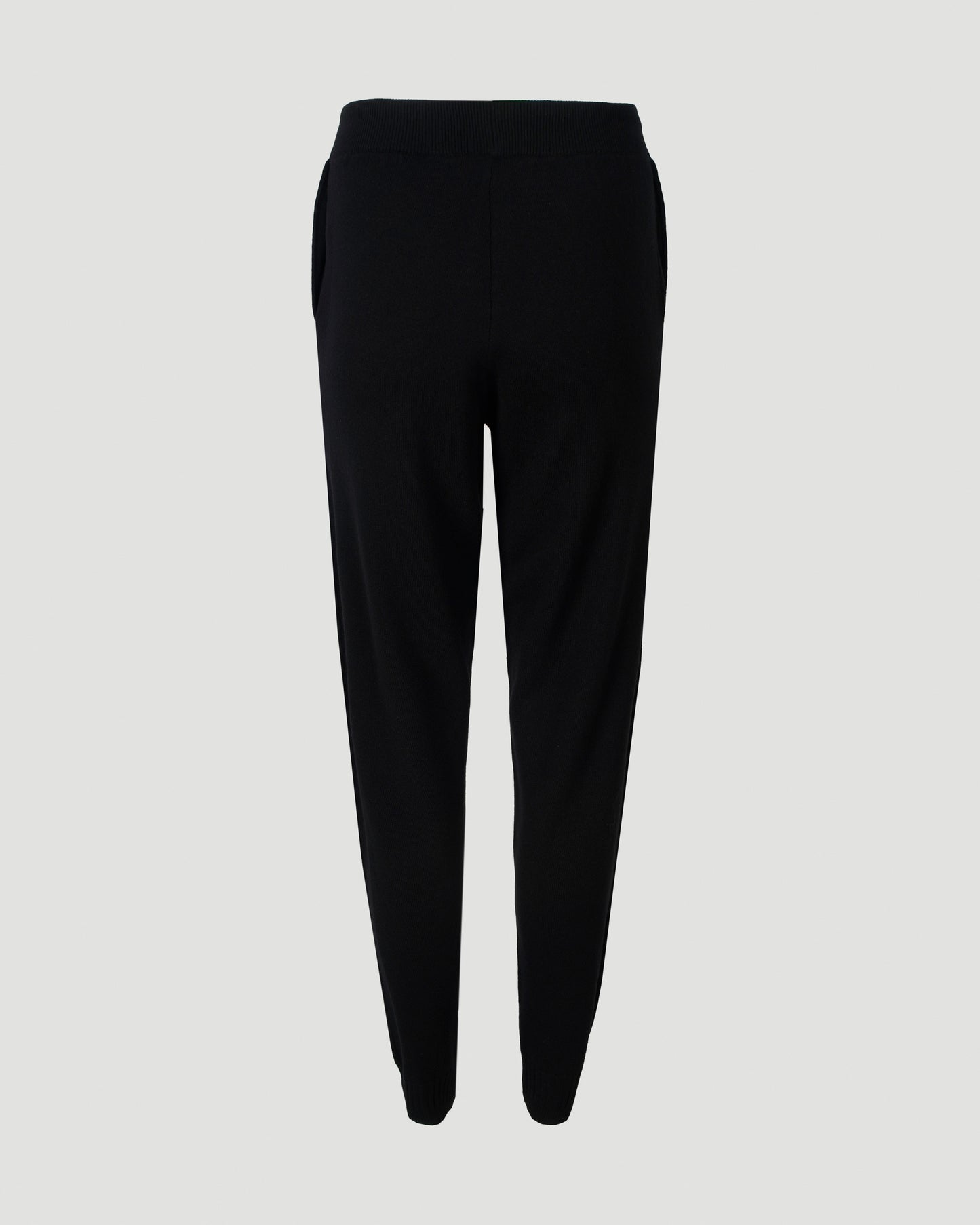 MERINO KNIT TROUSERS IN BLACK