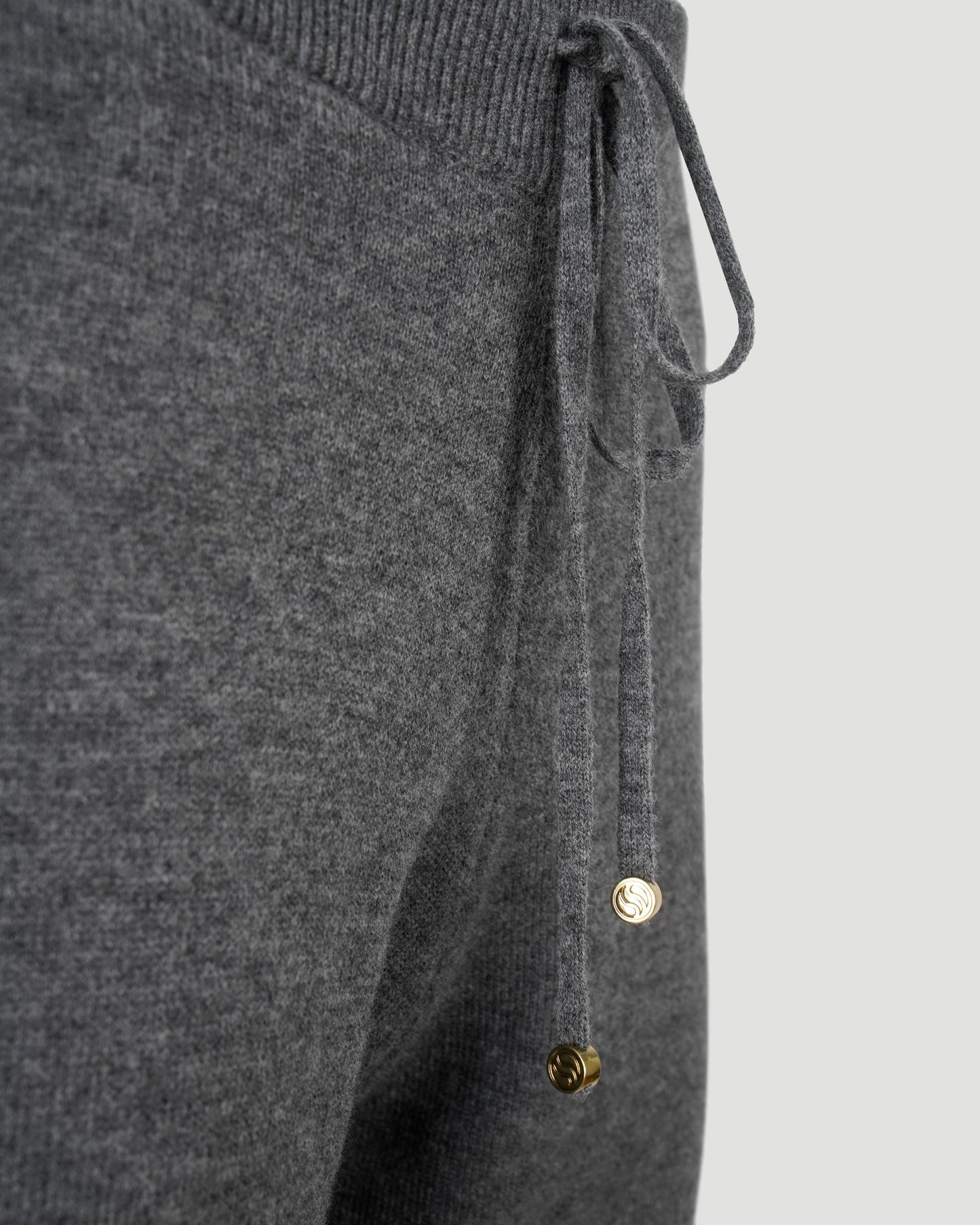 MERINO KNIT TROUSERS IN GREY