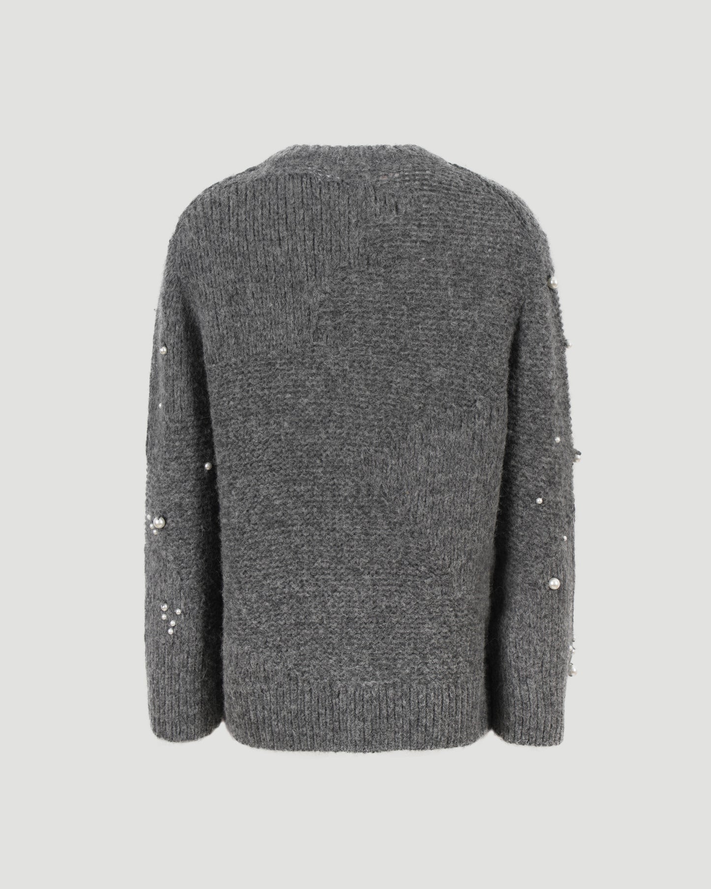 Pearl Embroidery Oversized Jumper