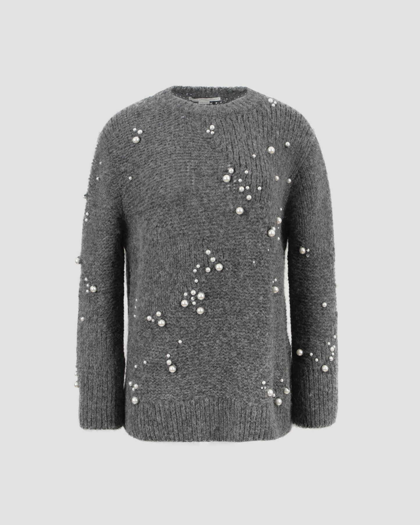 Pearl Embroidery Oversized Jumper