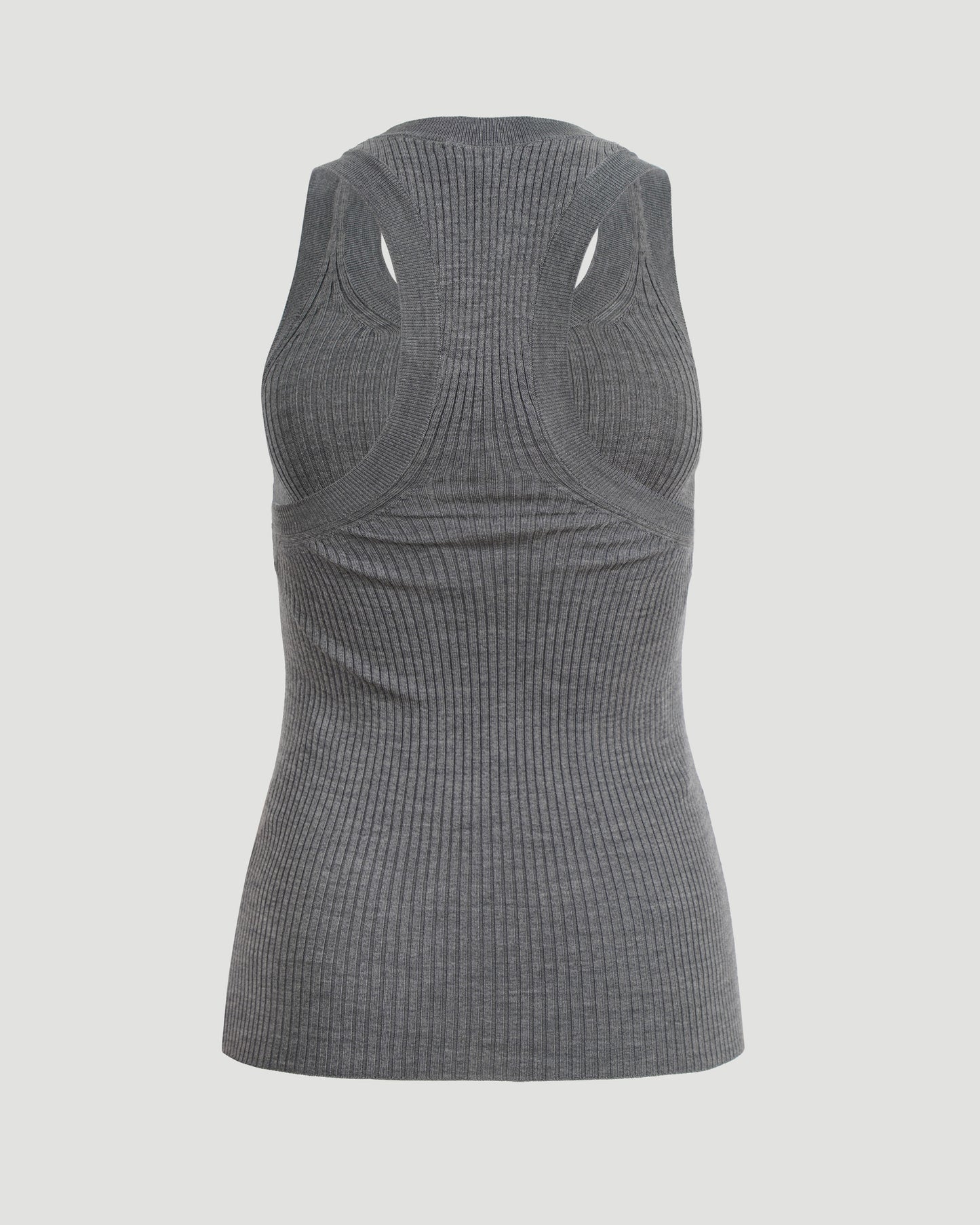 Light Wool Tank Top in Grey