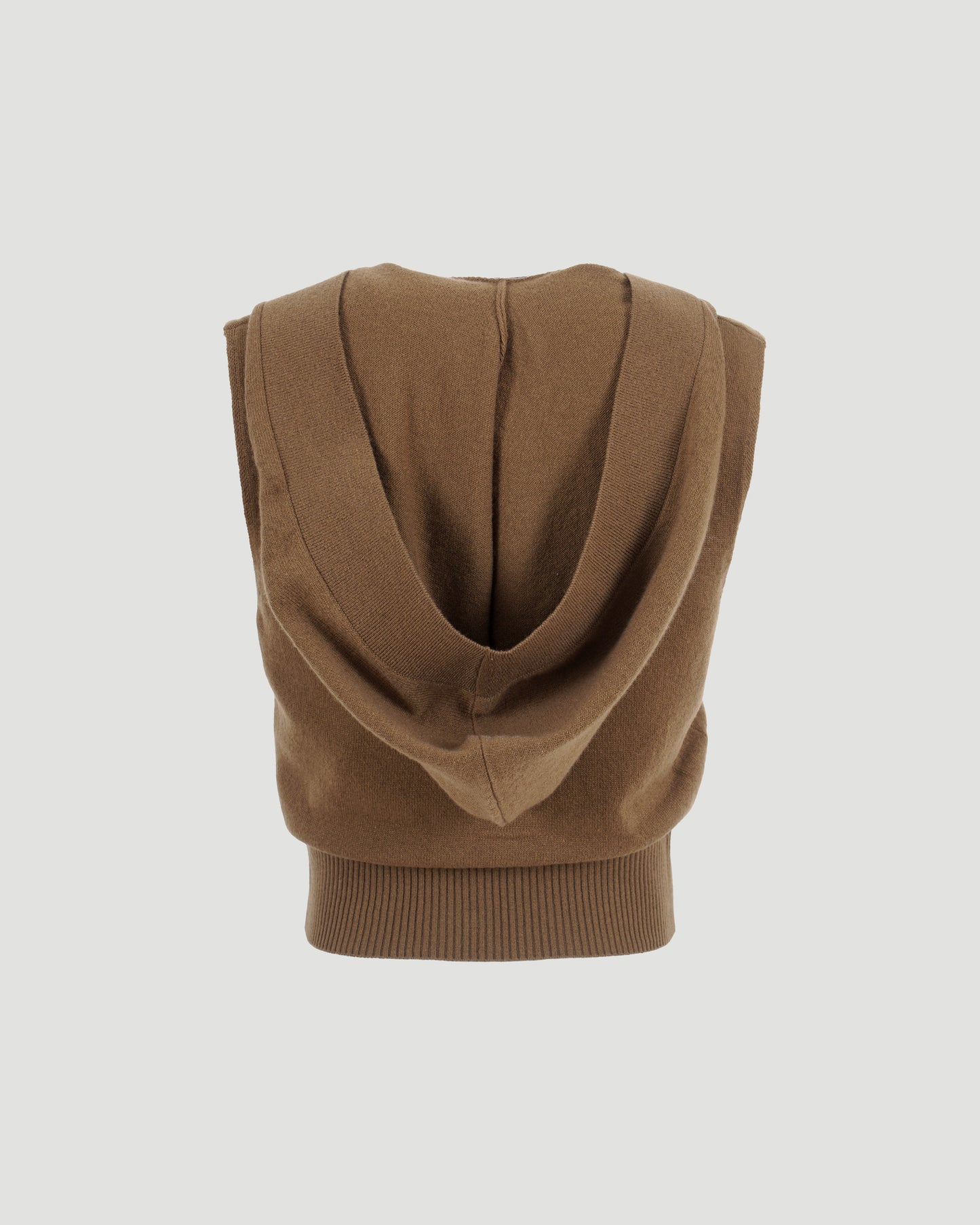 Cosy Knit Hood Top in Camel