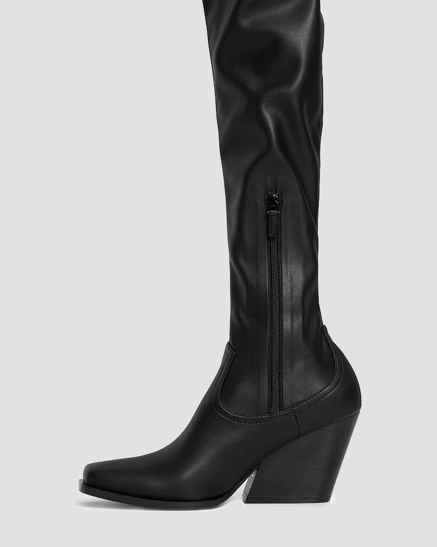 COWBOY CUISSARD BOOTS IN FAUX LEATHER