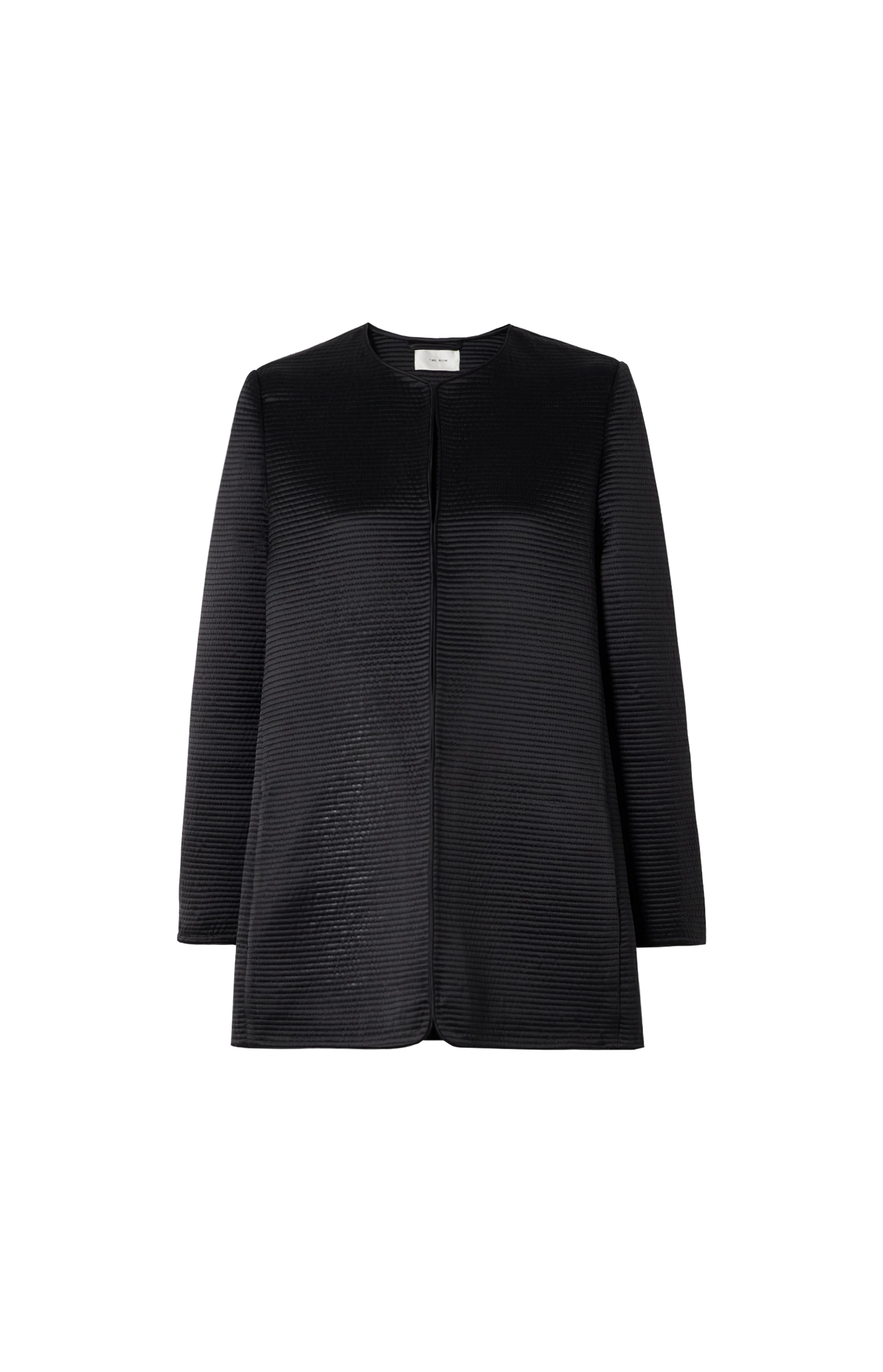 Iben Topstitched Silk-Satin Jacket