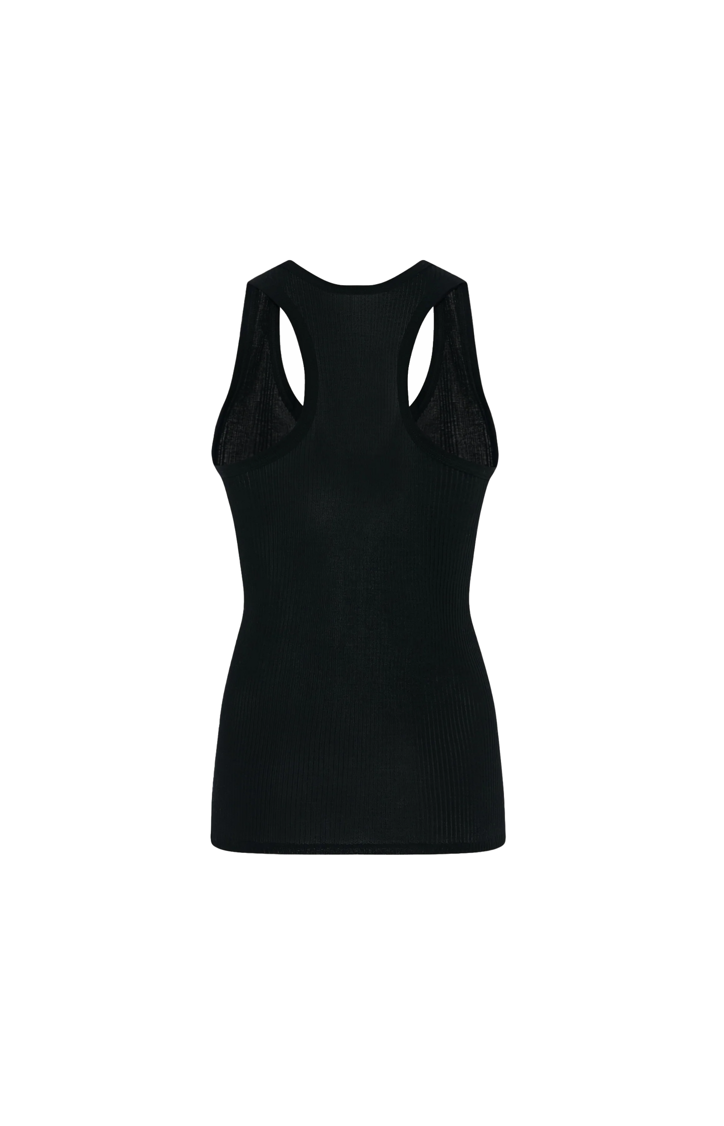 Cendrea Cotton Tank Top in Black