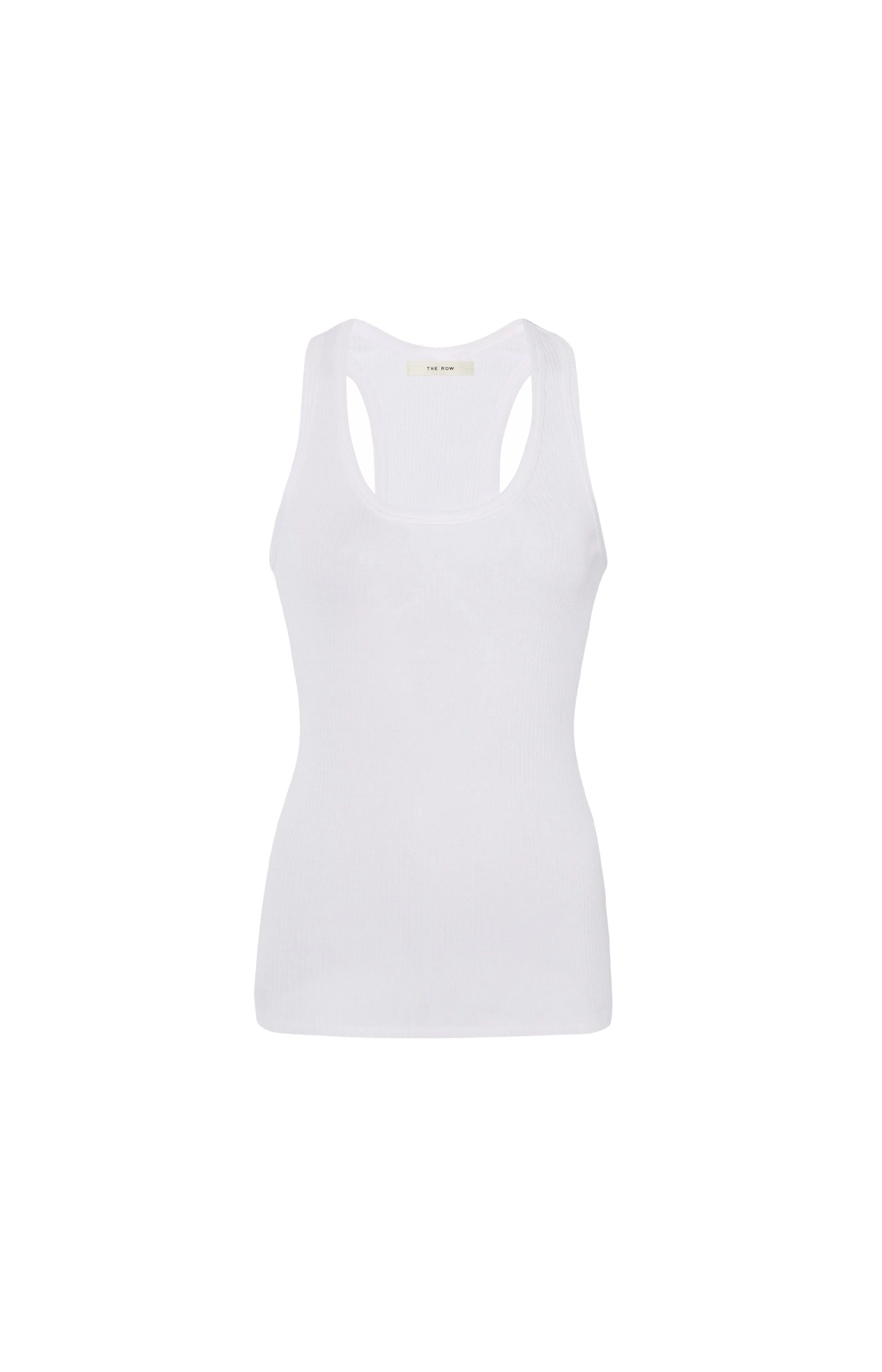 Cendrea Cotton Tank Top in White