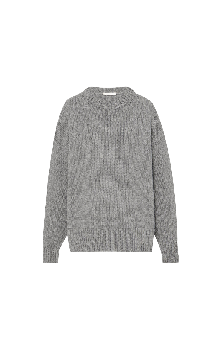 Ophelia Sweater in Grey Melange