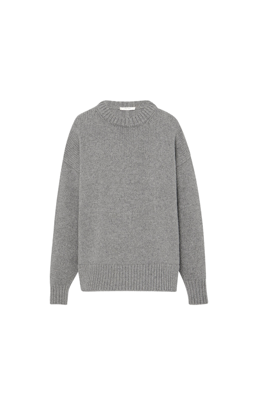 Ophelia Sweater in Grey Melange