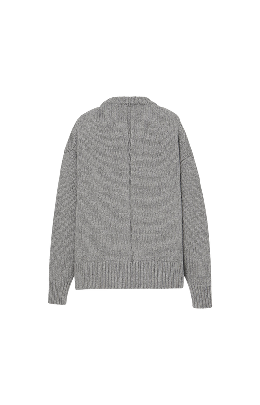 Ophelia Sweater in Grey Melange