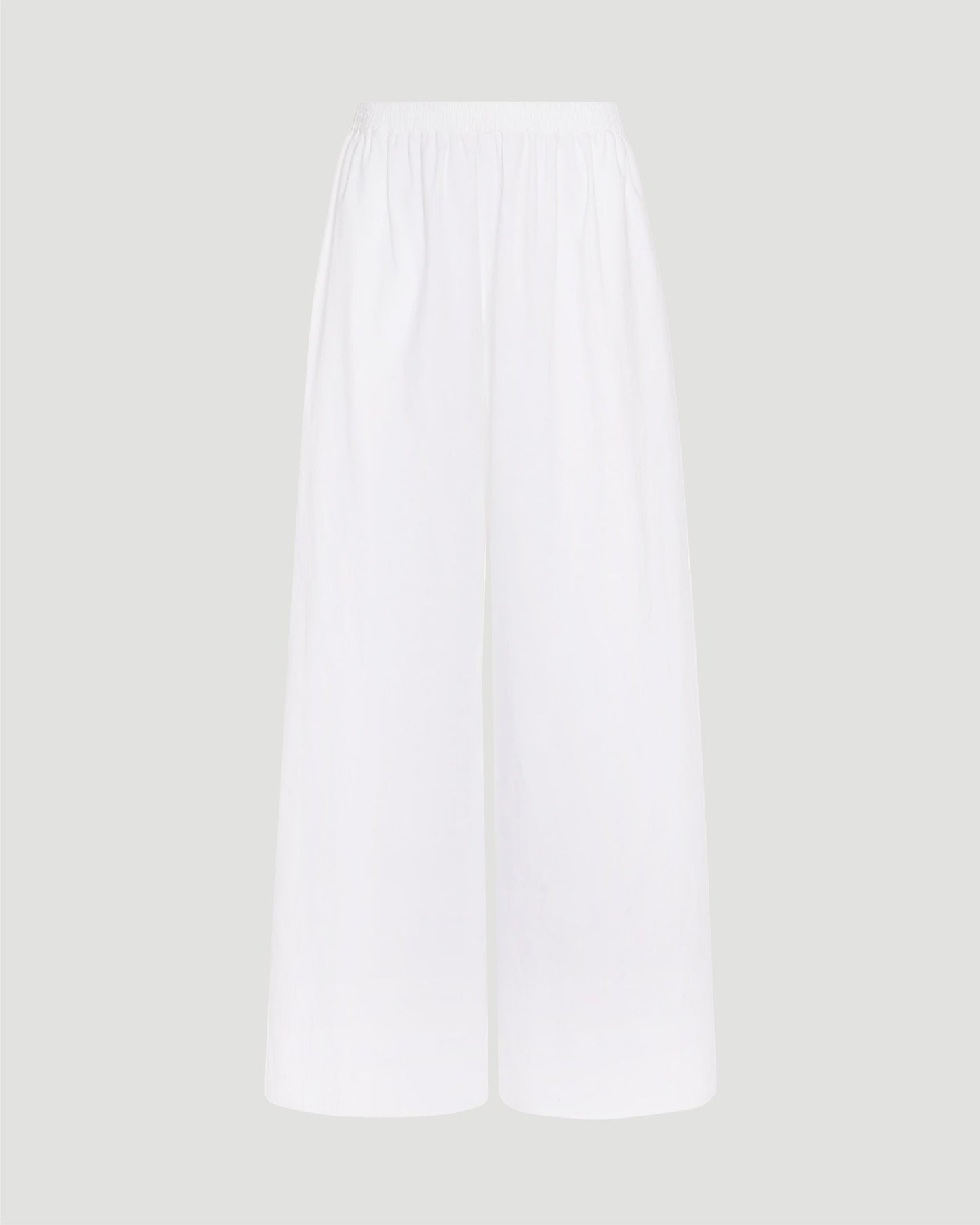 WIDE LEG COTTON PANTS