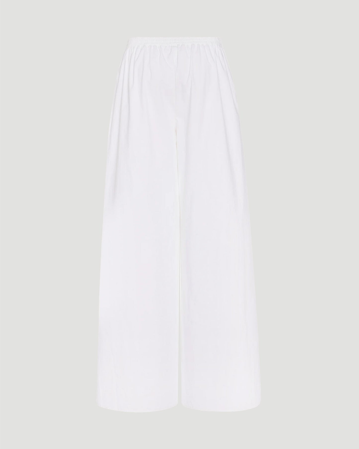 WIDE LEG COTTON PANTS