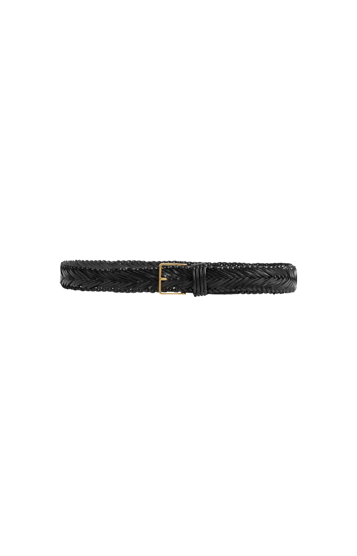 The Row Fisherman Belt in Black — front view