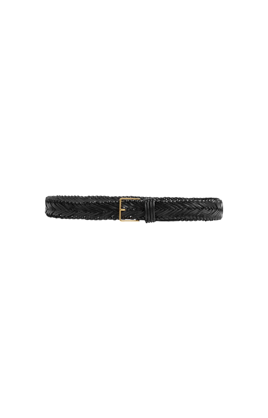 The Row Fisherman Belt in Black — front view