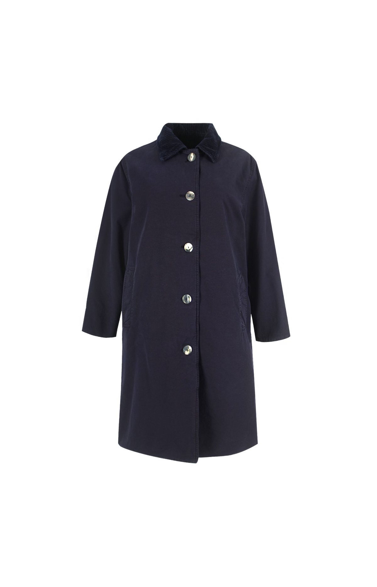 Etoli Reversible Coat in Navy