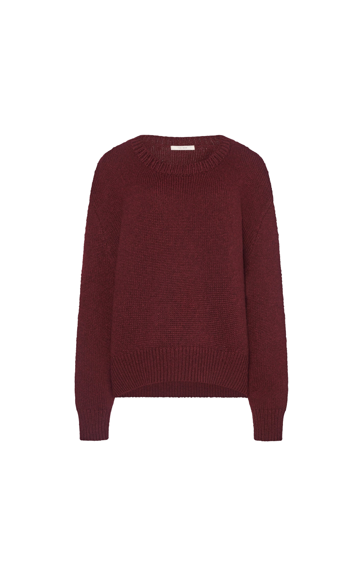 Parth Sweater in Burgundy Melange