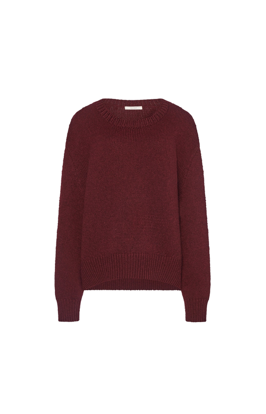 Parth Sweater in Burgundy Melange