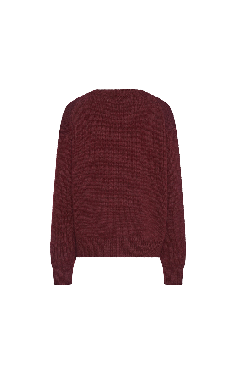 Parth Sweater in Burgundy Melange
