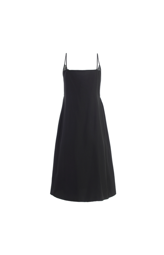 Barett Lace Trim Silk Dress