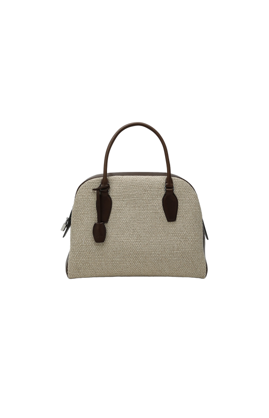 India 12 Canvas and Leather Bag