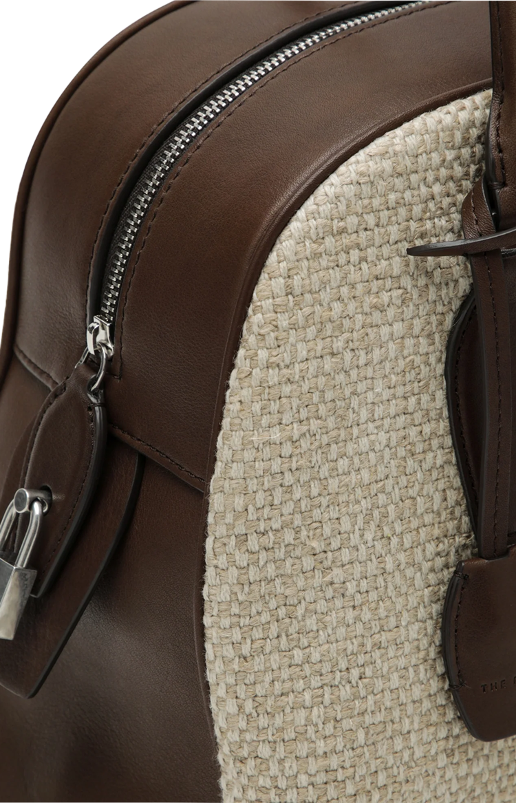 India 12 Canvas and Leather Bag