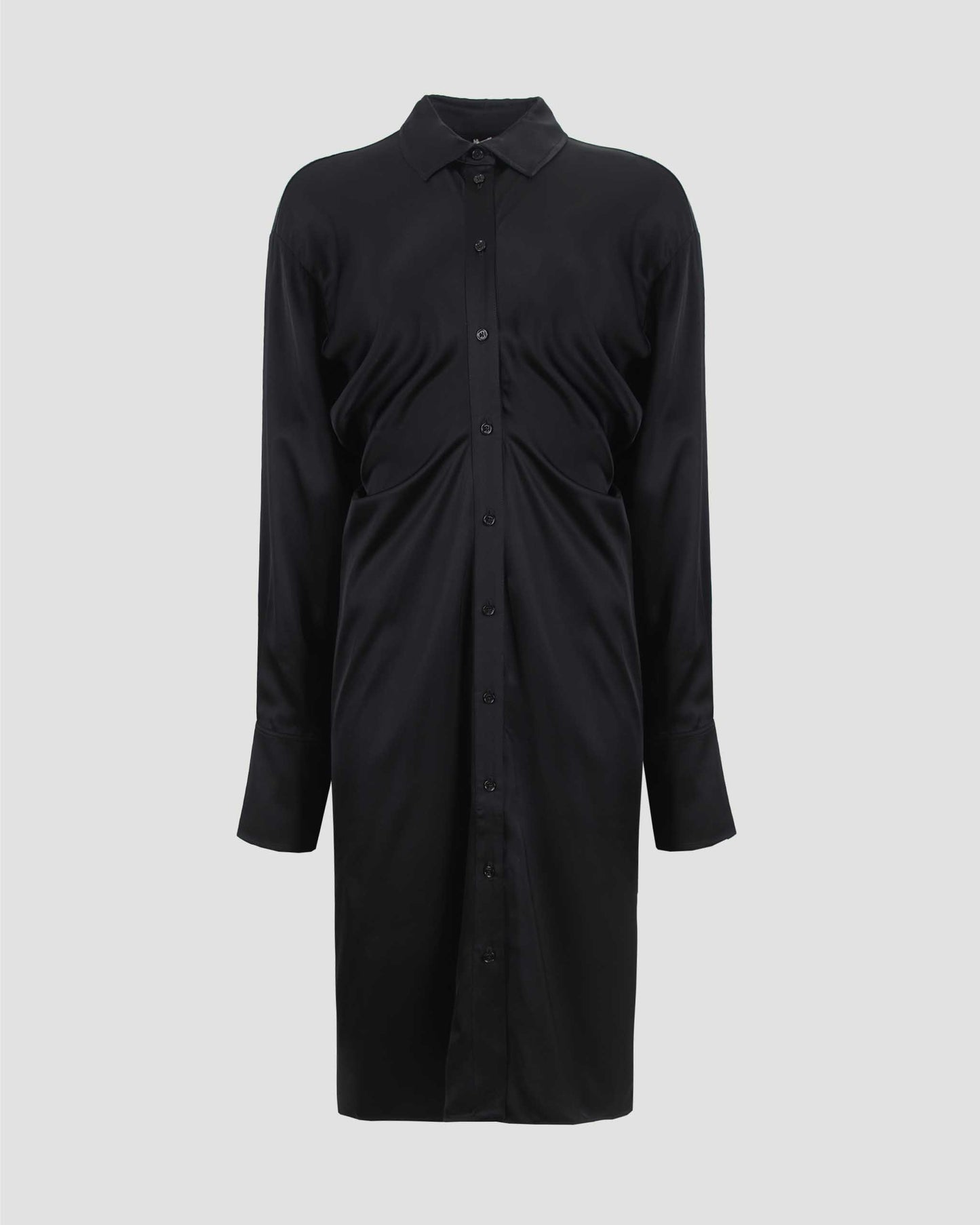 Slouch Shirtdress in Black